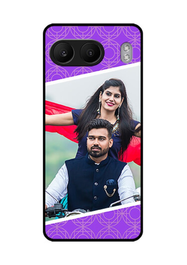 OnePlus Nord 4 5G Custom Glass Phone CaseViolet Color Pattern Design