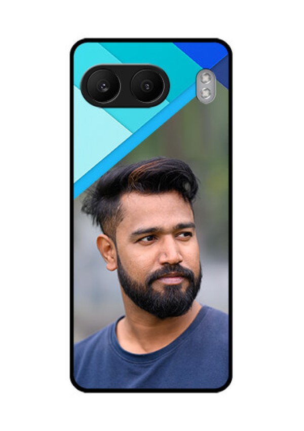 OnePlus Nord 4 5G Custom Glass Phone CaseBlue Pattern Design
