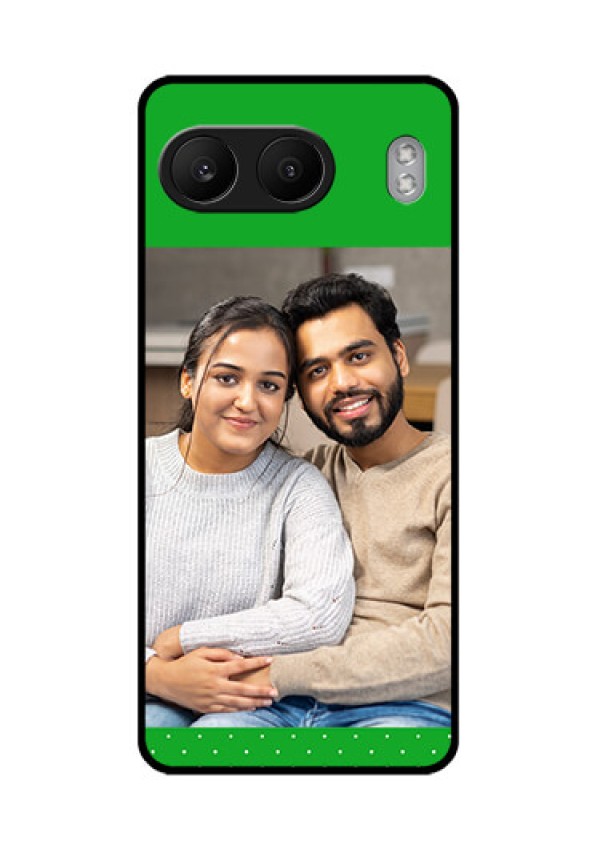 OnePlus Nord 4 5G Custom Glass Phone CaseGreen Pattern Design