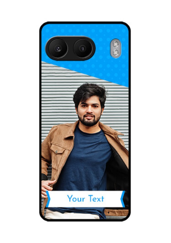 OnePlus Nord 4 5G Custom Glass Phone CaseSimple Blue Color Design