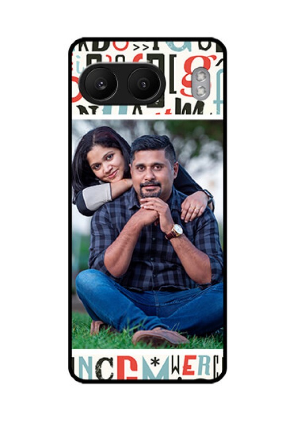 OnePlus Nord 4 5G Custom Glass Phone CaseAlphabet Design