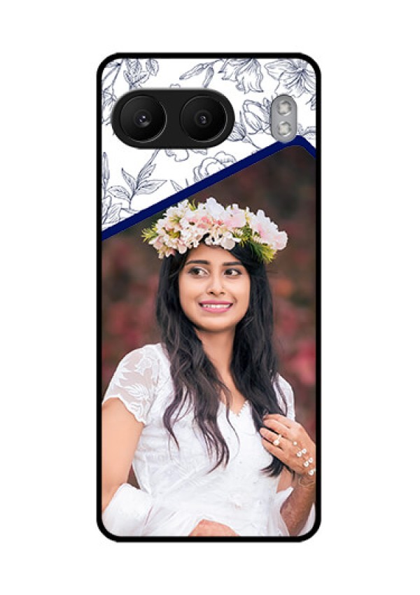 OnePlus Nord 4 5G Custom Glass Phone CaseClassy Floral Design