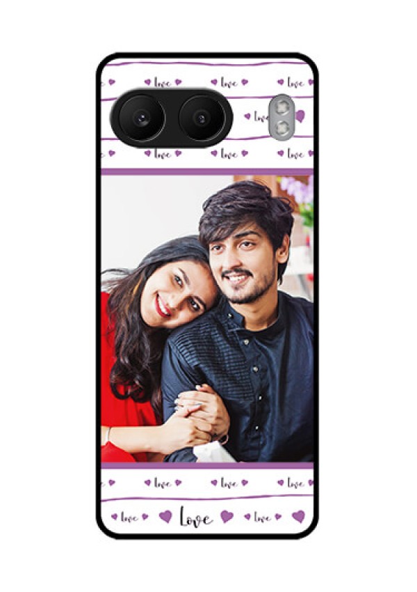 OnePlus Nord 4 5G Custom Glass Phone CaseCouples Heart Design