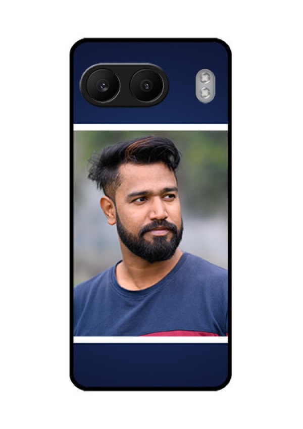 OnePlus Nord 4 5G Custom Glass Phone CaseSimple Royal Blue Design