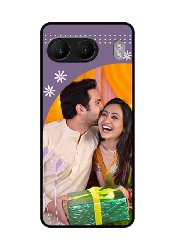 OnePlus Nord 4 5G Custom Glass Phone CaseLavender Flowers Design