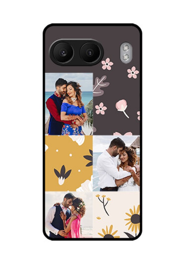 OnePlus Nord 4 5G Custom Glass Phone Case3 Images With Floral Design