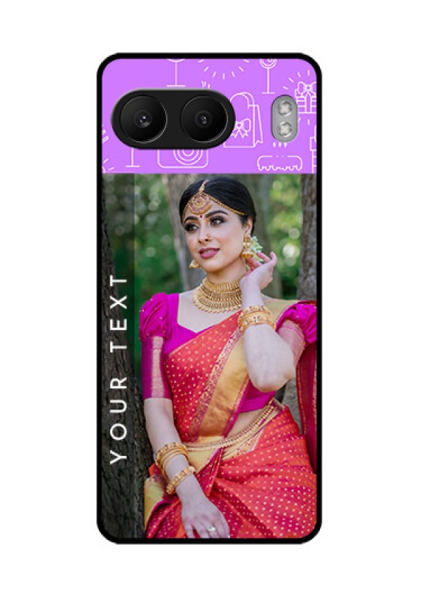 OnePlus Nord 4 5G Custom Glass Phone CaseBirthday Icons Design