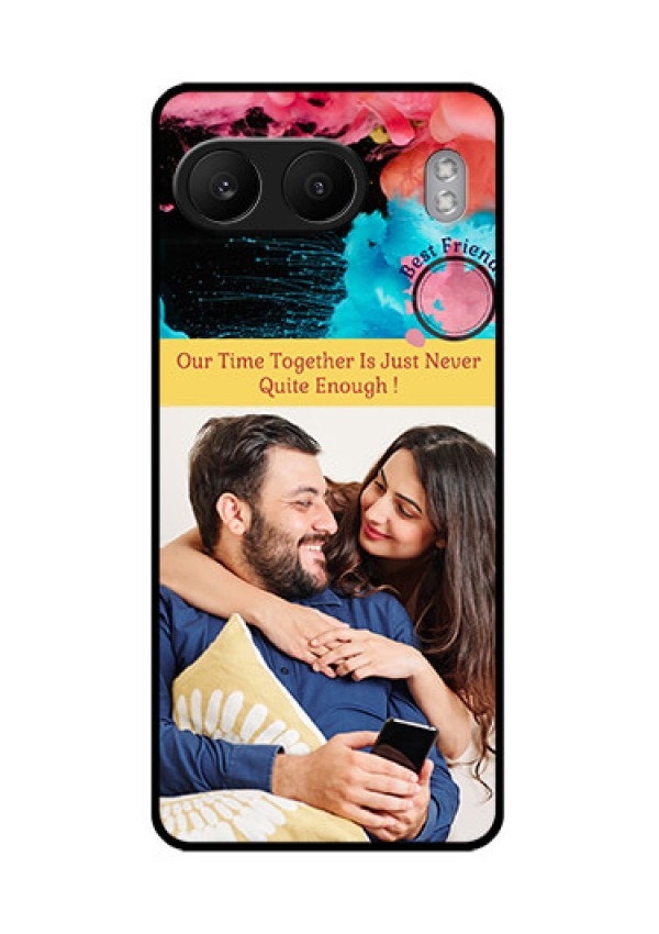 OnePlus Nord 4 5G Custom Glass Phone CaseQuote With Acrylic Painting Design