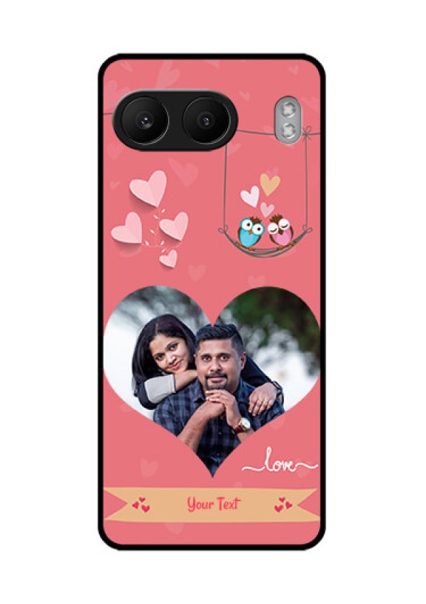 OnePlus Nord 4 5G Custom Glass Phone CasePeach Color Love Design