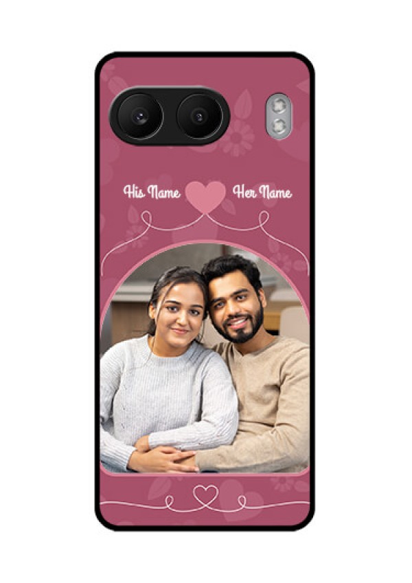 OnePlus Nord 4 5G Custom Glass Phone CaseLove Floral Design