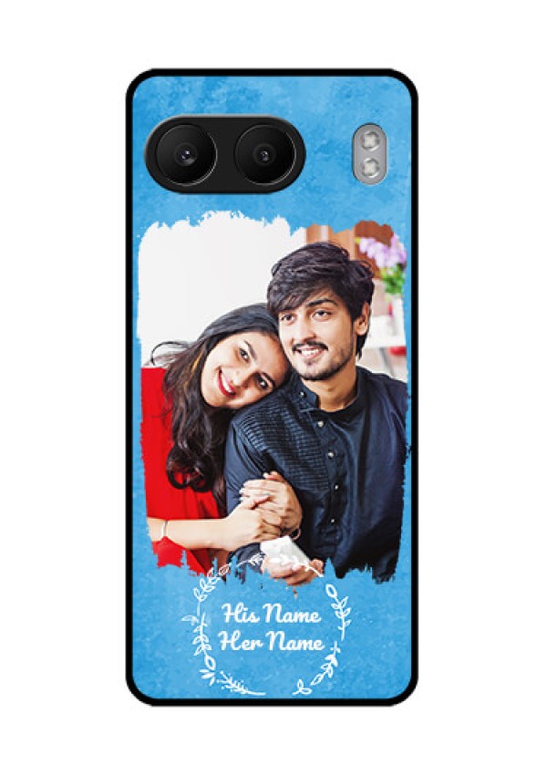 OnePlus Nord 4 5G Custom Glass Phone Case - Blue Color Vintage Design