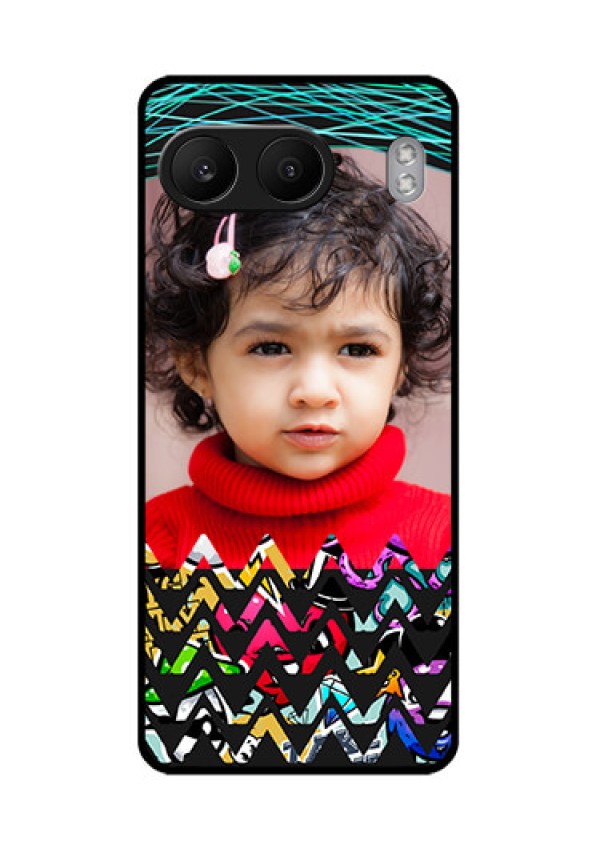 OnePlus Nord 4 5G Custom Glass Phone CaseNeon Abstract Design