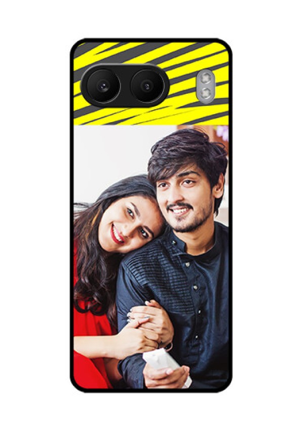 OnePlus Nord 4 5G Custom Glass Phone CaseYellow Abstract Design