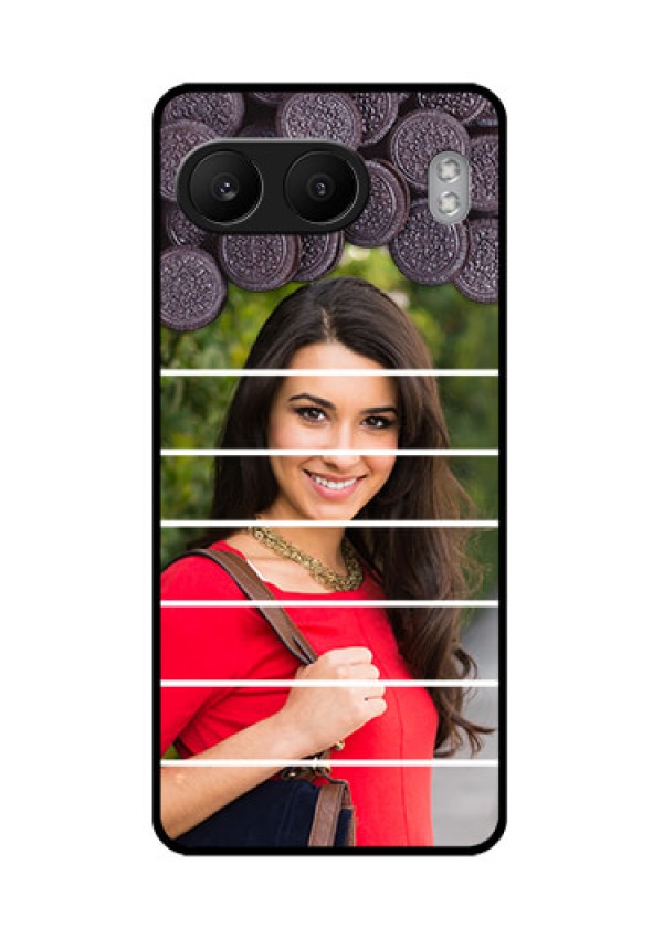 OnePlus Nord 4 5G Custom Glass Phone CaseWith Oreo Biscuit Design