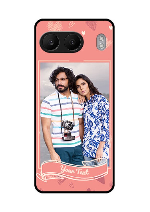 OnePlus Nord 4 5G Custom Glass Phone CaseLove Doodle Art Design