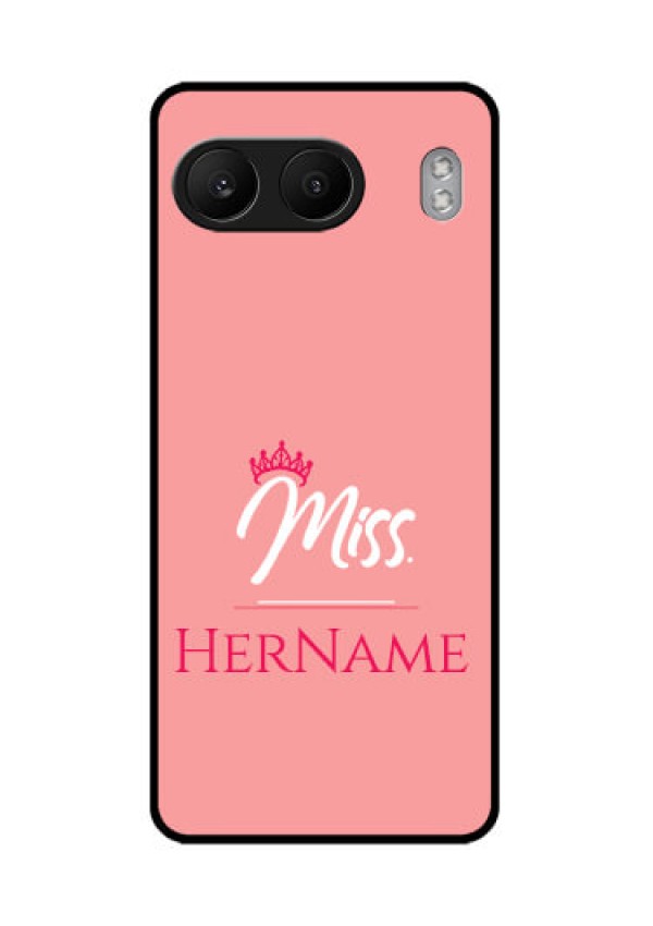 OnePlus Nord 4 5G Custom Glass Phone CaseMrs With Name Design