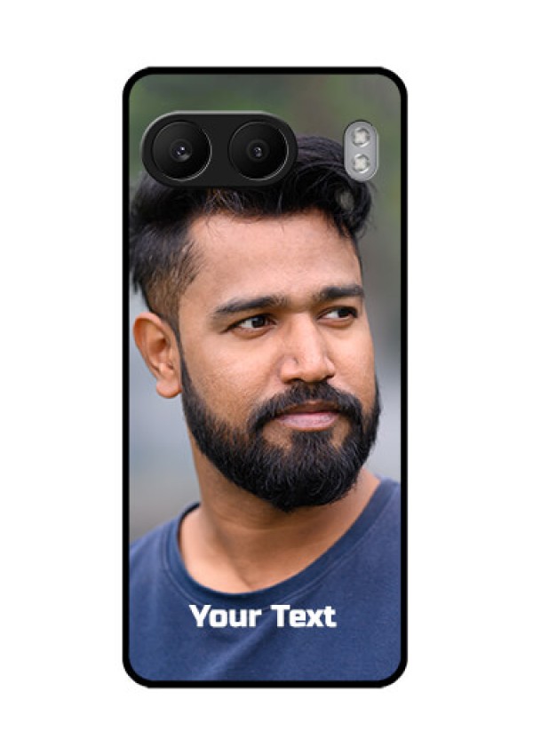 OnePlus Nord 4 5G Custom Glass Phone CasePhoto With Text Design