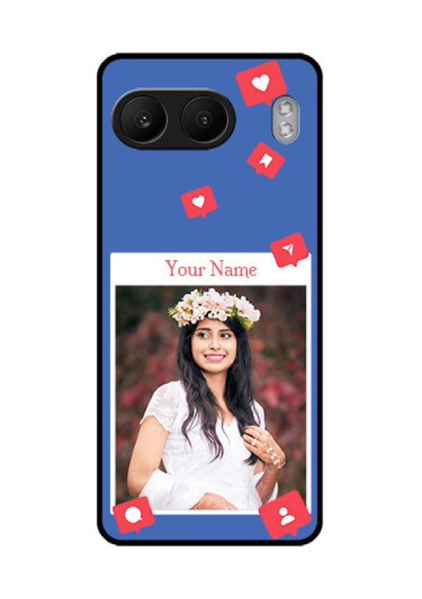 OnePlus Nord 4 5G Custom Glass Phone CaseLike Share And Comment Design