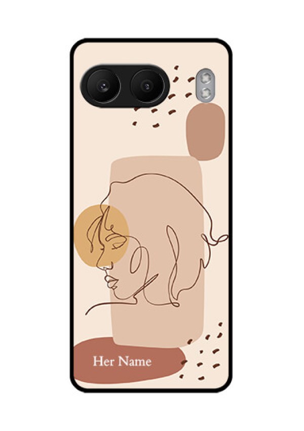 OnePlus Nord 4 5G Custom Glass Phone CaseCalm Woman Line Art Design