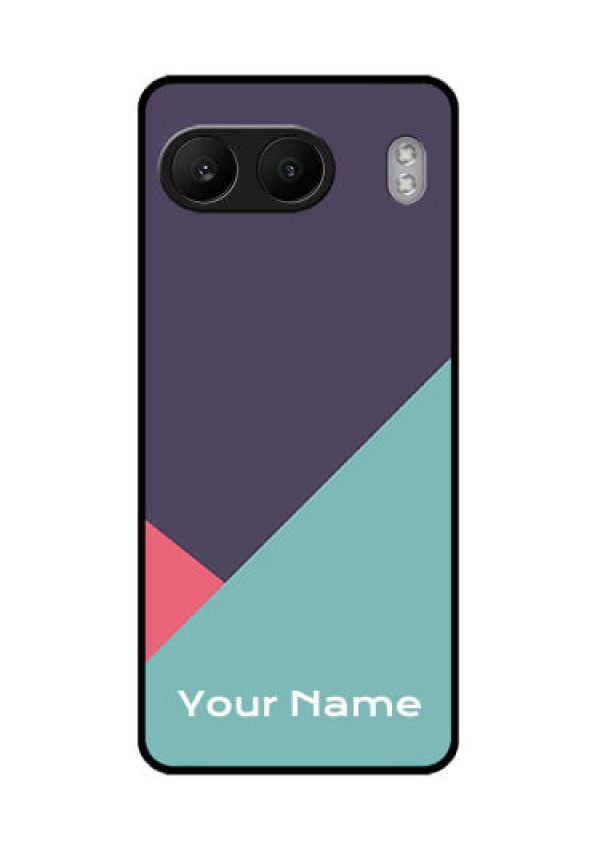 OnePlus Nord 4 5G Custom Glass Phone CaseTri Color Abstract Design