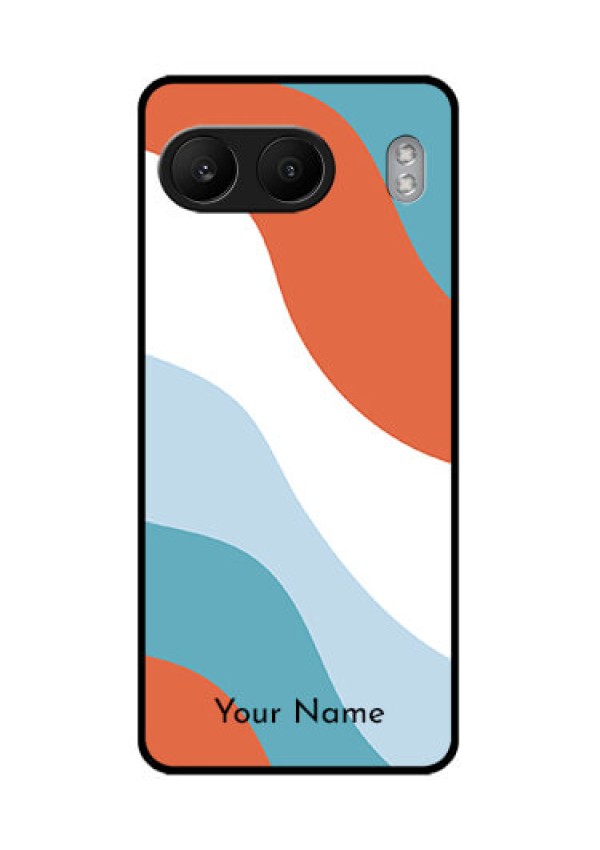OnePlus Nord 4 5G Custom Glass Phone CaseColoured Waves Design