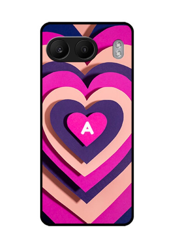 OnePlus Nord 4 5G Custom Glass Phone CaseCute Heart Pattern Design