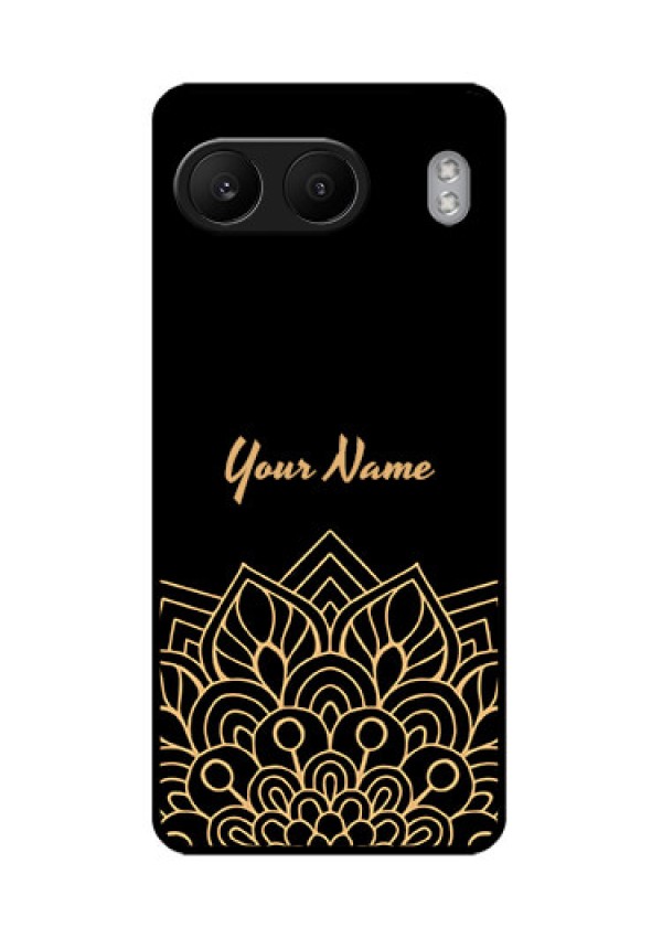 OnePlus Nord 4 5G Custom Glass Phone CaseGolden Mandala Design