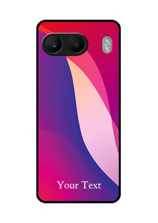 OnePlus Nord 4 5G Custom Glass Phone CaseDigital Abstract Overlap Design