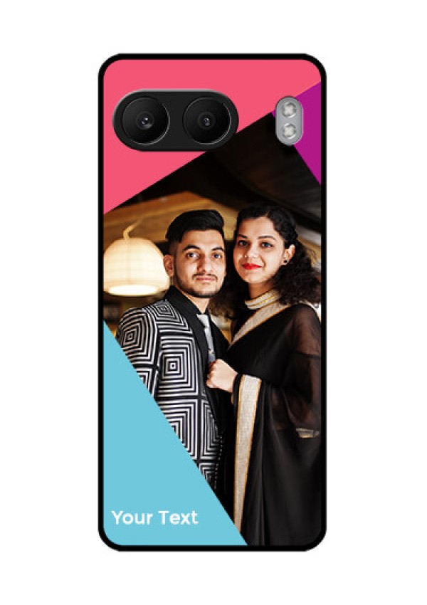 OnePlus Nord 4 5G Custom Glass Phone CaseStacked Triple Colour Design
