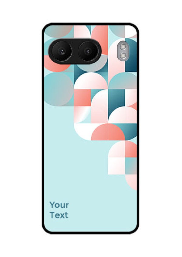 OnePlus Nord 4 5G Custom Glass Phone CaseStylish Semi - Circle Pattern Design