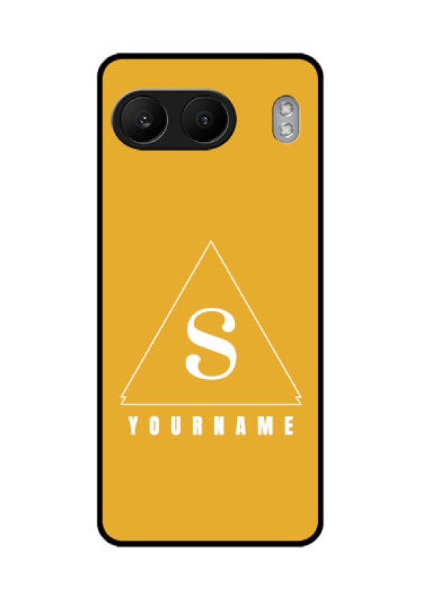 OnePlus Nord 4 5G Custom Glass Phone CaseSimple Triangle Design