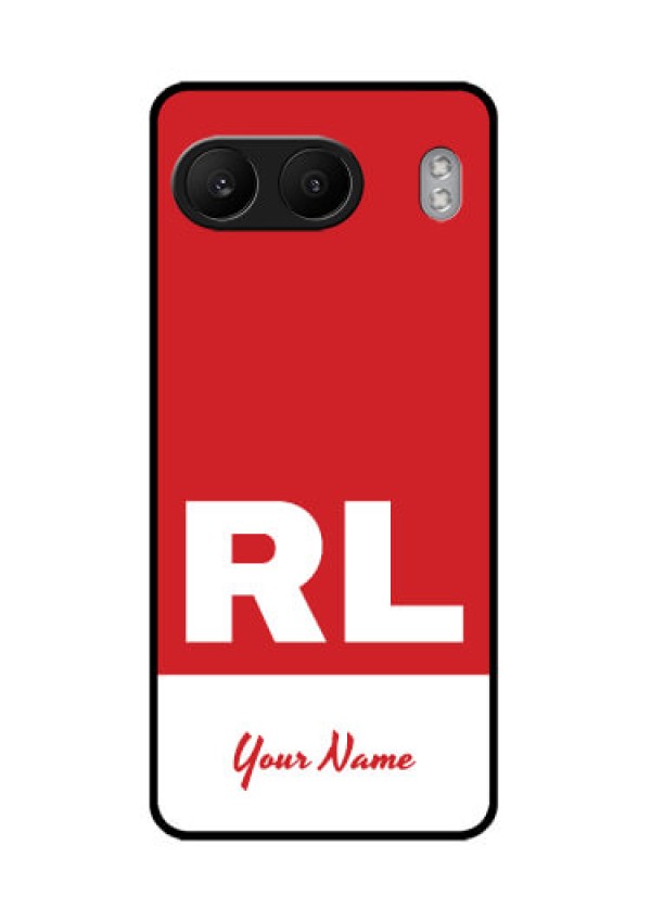 OnePlus Nord 4 5G Custom Glass Phone CaseDual Tone Custom Text Design