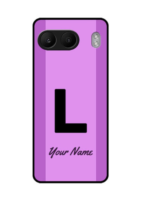 OnePlus Nord 4 5G Custom Glass Phone CaseTricolor Custom Text Design