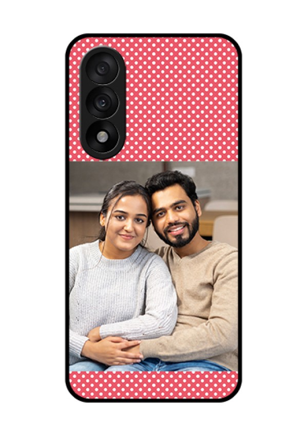 OnePlus Nord 5 5G Custom Glass Phone Case - White Dotted Design