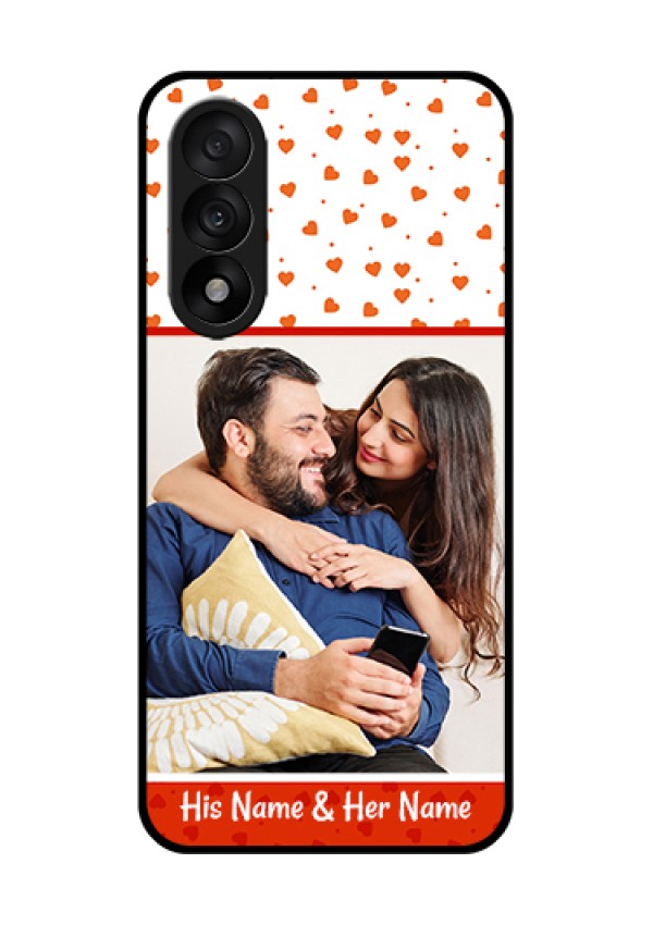 OnePlus Nord 5 5G Custom Glass Phone Case - Orange Love Symbol Design
