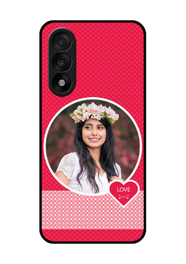 OnePlus Nord 5 5G Custom Glass Phone Case - Pink Color Pattern Design
