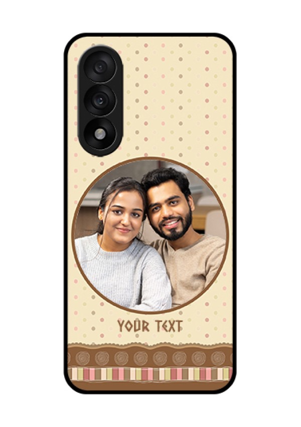 OnePlus Nord 5 5G Custom Glass Phone Case - Brown Dotted Mobile Case Design