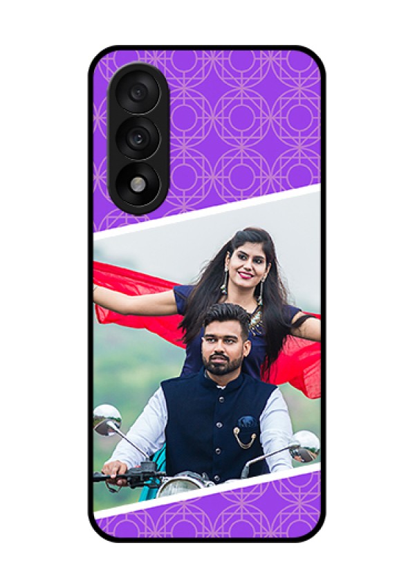 OnePlus Nord 5 5G Custom Glass Phone Case - Violet Color Pattern Design