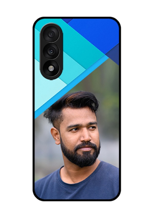 OnePlus Nord 5 5G Custom Glass Phone Case - Blue Pattern Design