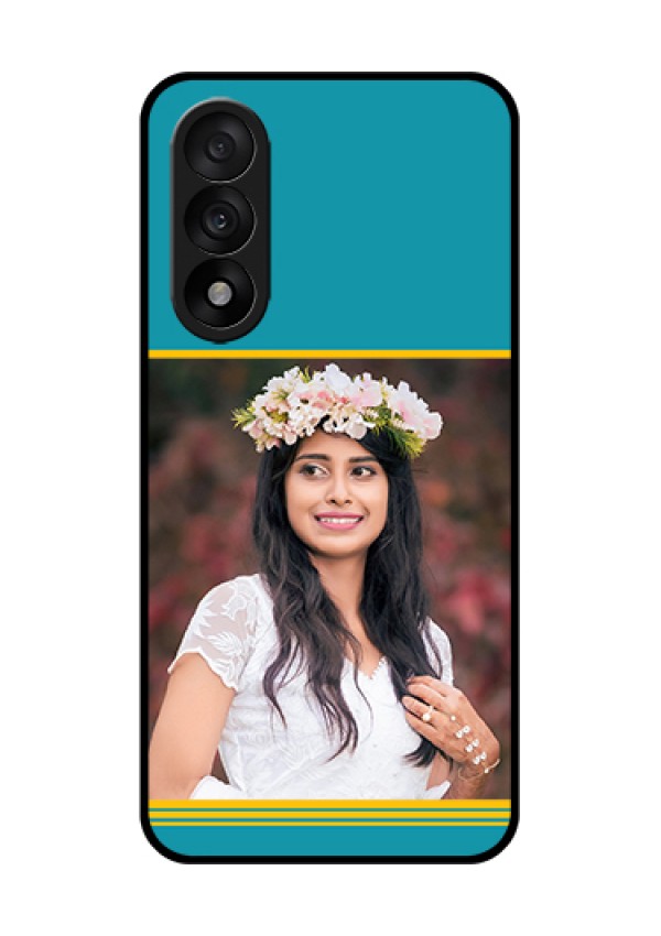 OnePlus Nord 5 5G Custom Glass Phone Case - Yellow & Blue Design