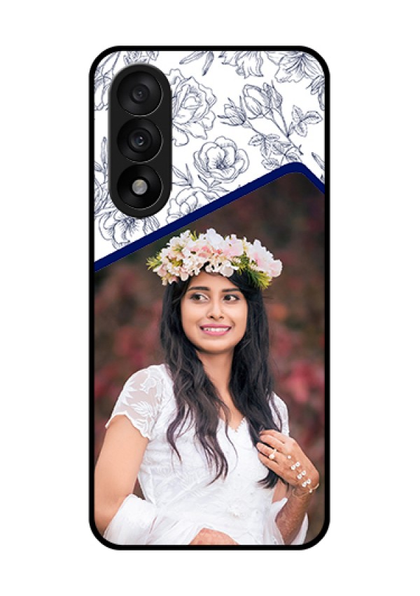 OnePlus Nord 5 5G Custom Glass Phone Case - Classy Floral Design