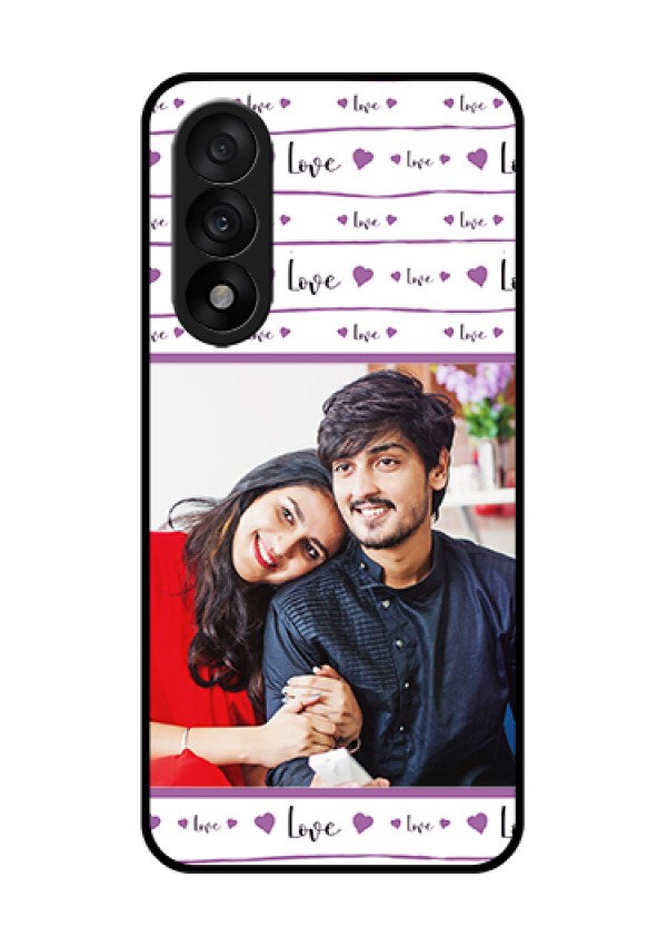 OnePlus Nord 5 5G Custom Glass Phone Case - Couples Heart Design