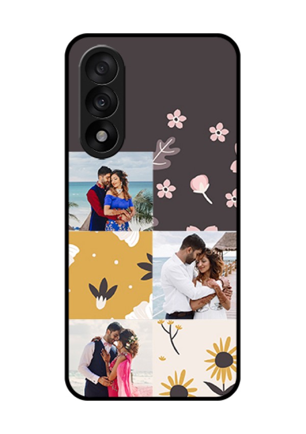 OnePlus Nord 5 5G Custom Glass Phone Case - 3 Images With Floral Design