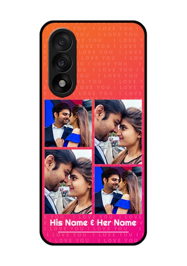 OnePlus Nord 5 5G Custom Glass Phone Case - I Love You Pink Design