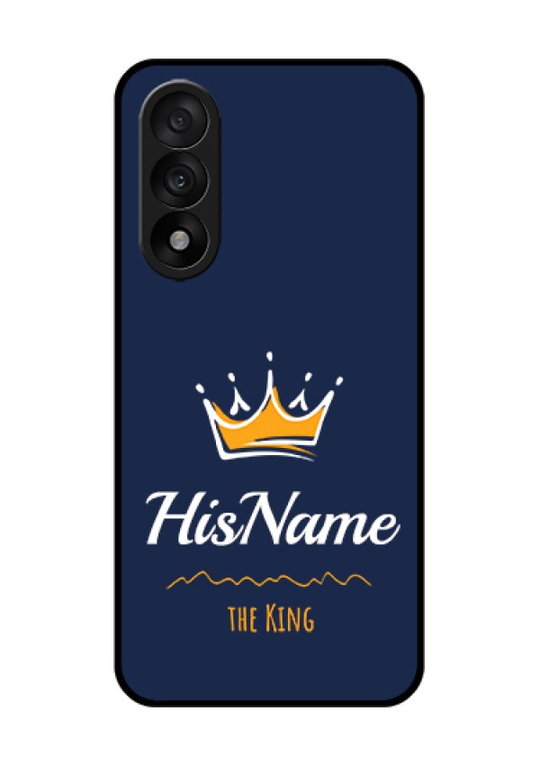OnePlus Nord 5 5G Custom Glass Phone Case - King With Name Design