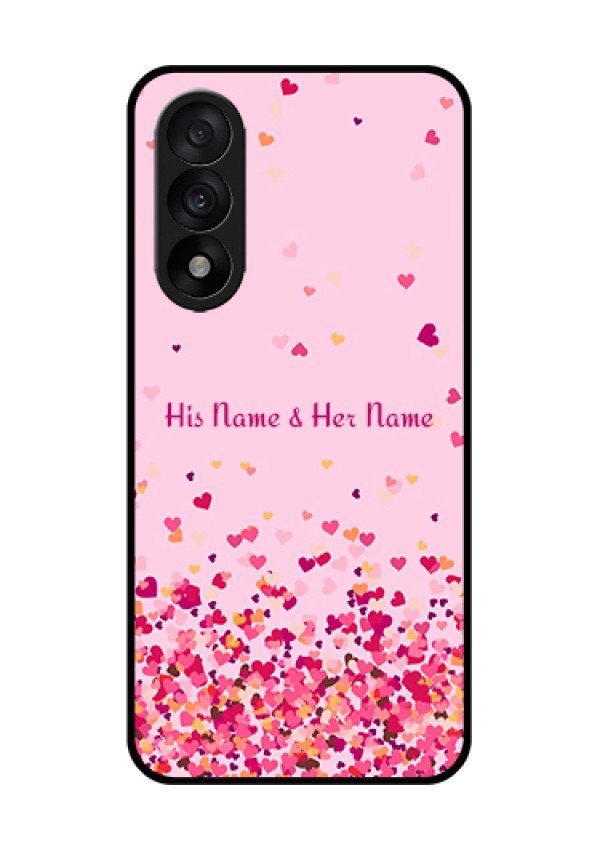 OnePlus Nord 5 5G Custom Glass Phone Case - Floating Hearts Design