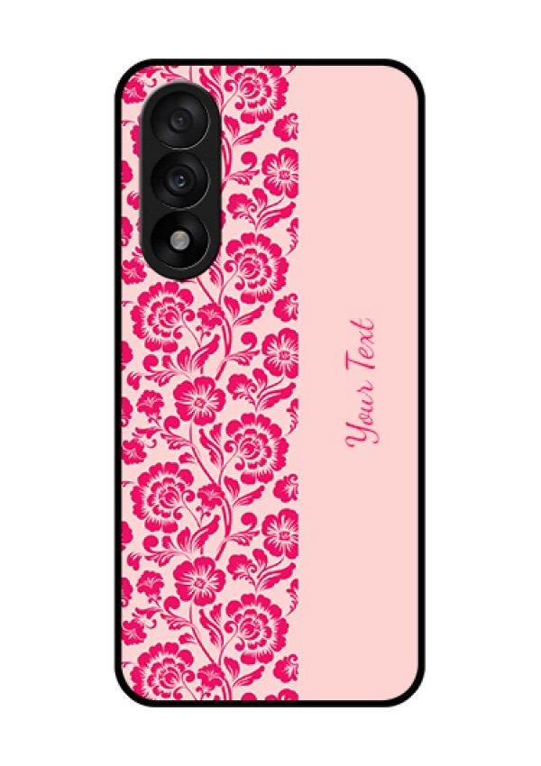 OnePlus Nord 5 5G Custom Glass Phone Case - Attractive Floral Pattern Design