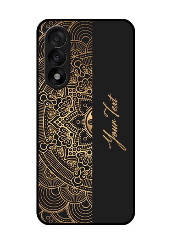 OnePlus Nord 5 5G Custom Glass Phone Case - Mandala Art With Custom Text Design
