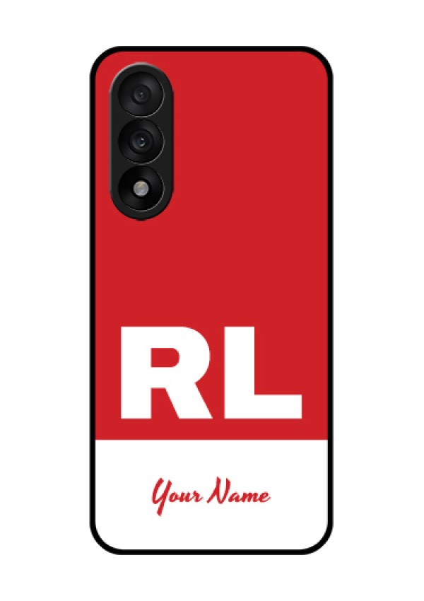 OnePlus Nord 5 5G Custom Glass Phone Case - Dual Tone Custom Text Design
