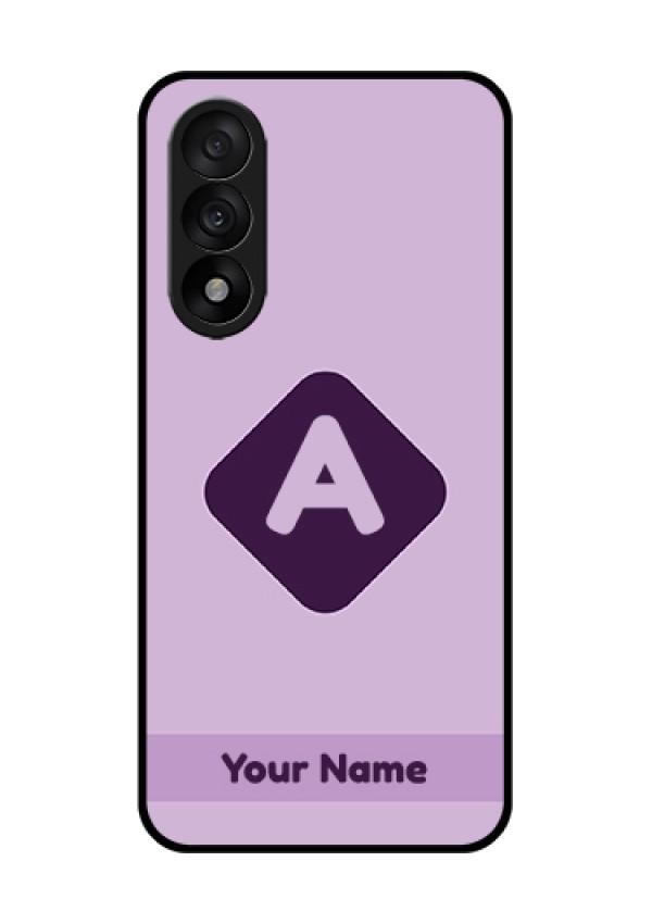 OnePlus Nord 5 5G Custom Glass Phone Case - Custom Letter In Curved Badge Design